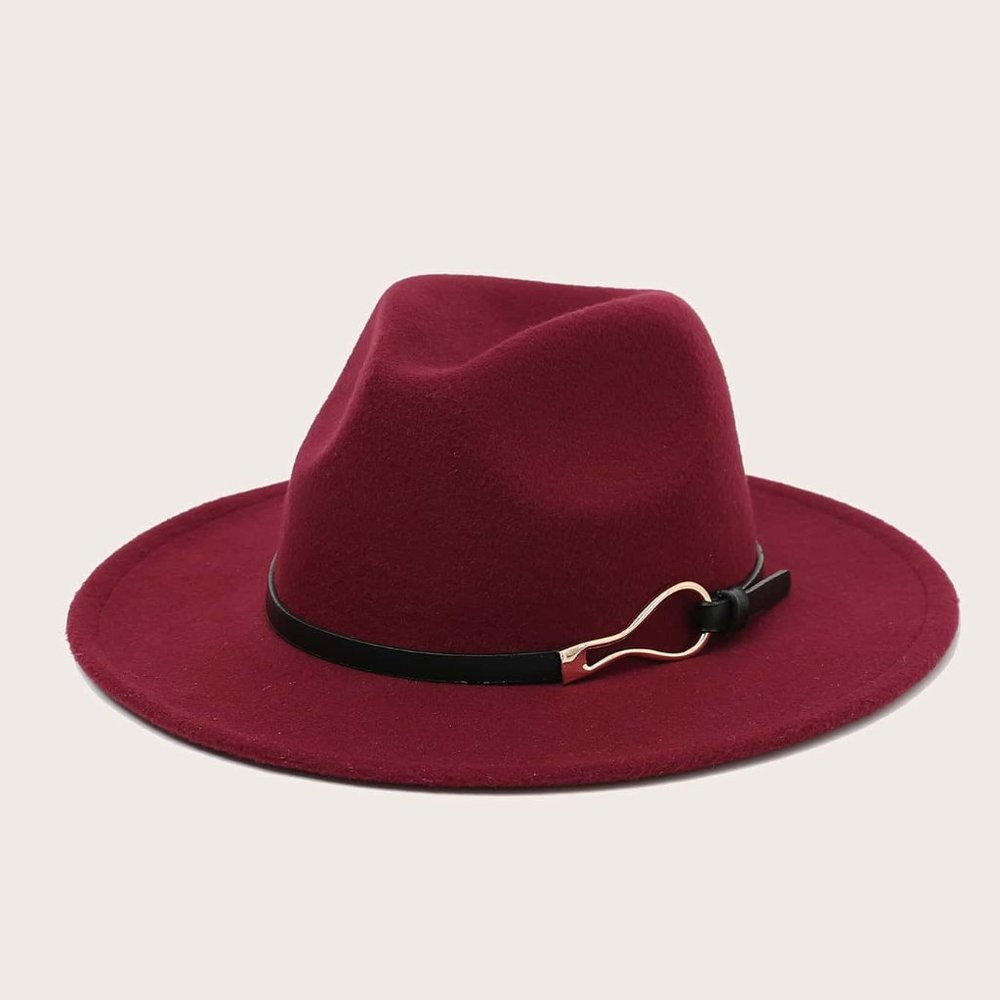 Burgundy Fedora Hat